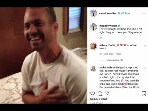 Paul Walker's daughter Meadow shares never-before-seen clip