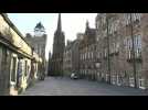 Coronavirus: Deserted streets of Edinburgh as UK battles outbreak