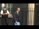 Coronavirus: acting British PM Dominic Raab and key health officials arrive at Downing Street