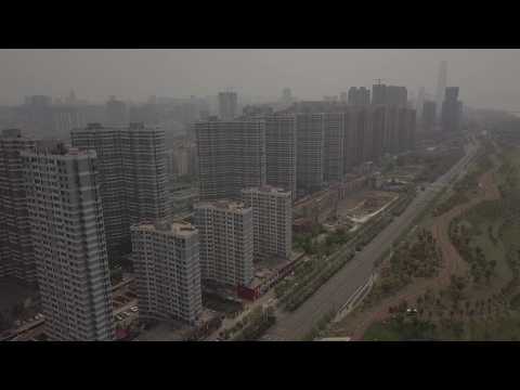 Wuhan: Aerials as China prepares to lift coronavirus lockdown