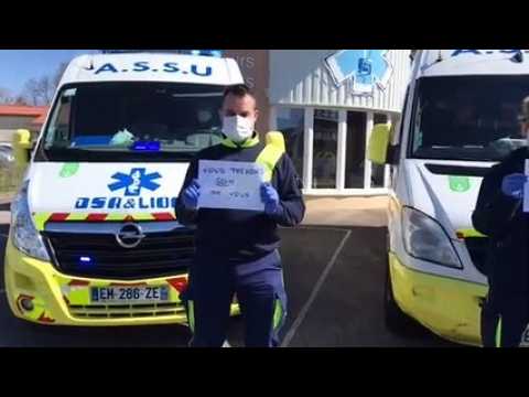 Territoire de Belfort : les ambulances font du bruit en soutien aux personnels soignants et de secours