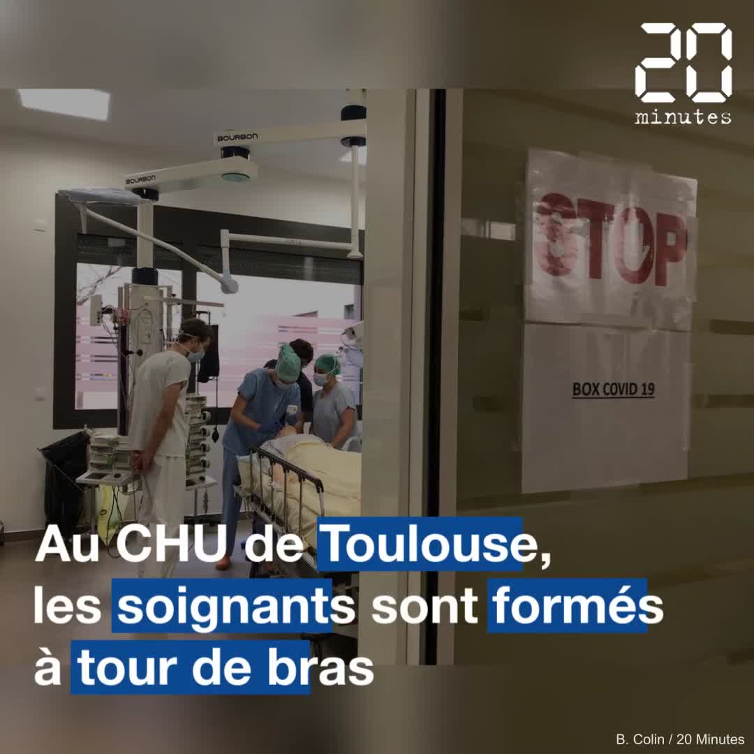 VIDEO. Cornavirus à Toulouse : Plus de 1.500 soignants formés en urgence pour prendre en charge les patients en phase critique