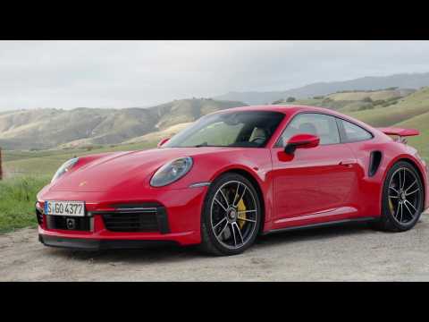 The new Porsche 911 Turbo S Cabriolet Design in Guards Red