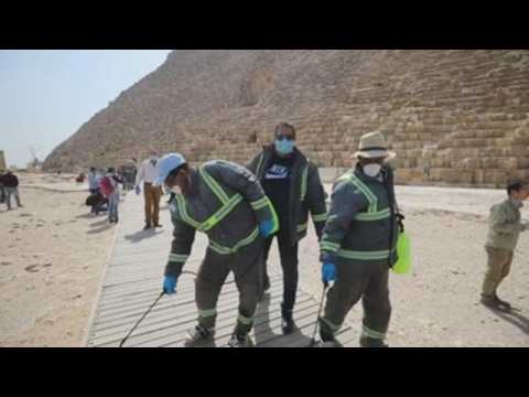 Egypt disinfects pyramids