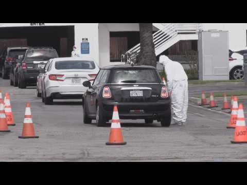 New drive-through station in Los Angeles to test for coronavirus