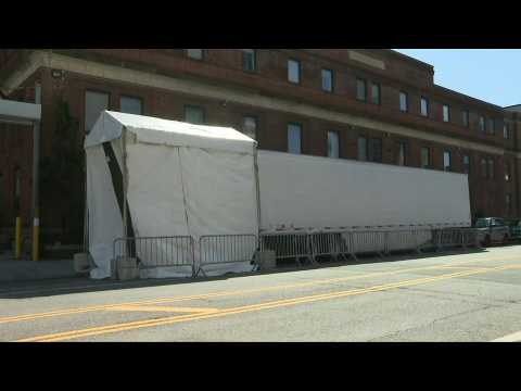 Brooklyn hospital gets refrigerated truck to deal with coronavirus death toll