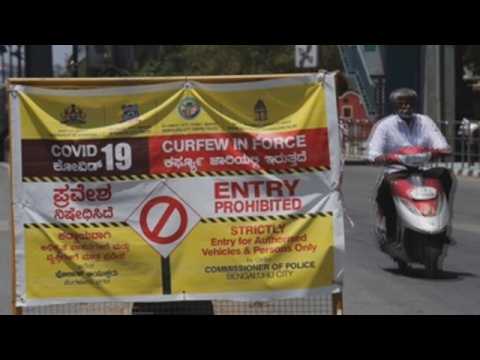 Indian city of Bangalore during COVID-19 lockdown