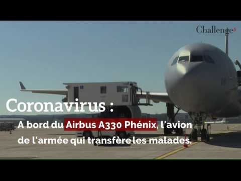 Coronavirus: A bord du Airbus A330 Phénix, l'avion de l'armée qui transfère les malades.