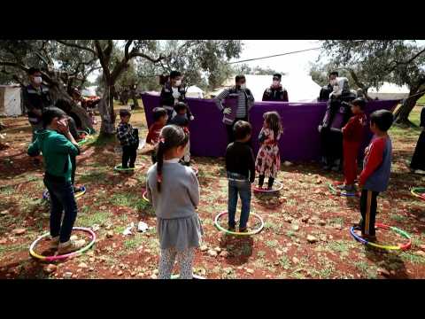 Coronavirus: NGO performs awareness play for displaced Syrian children