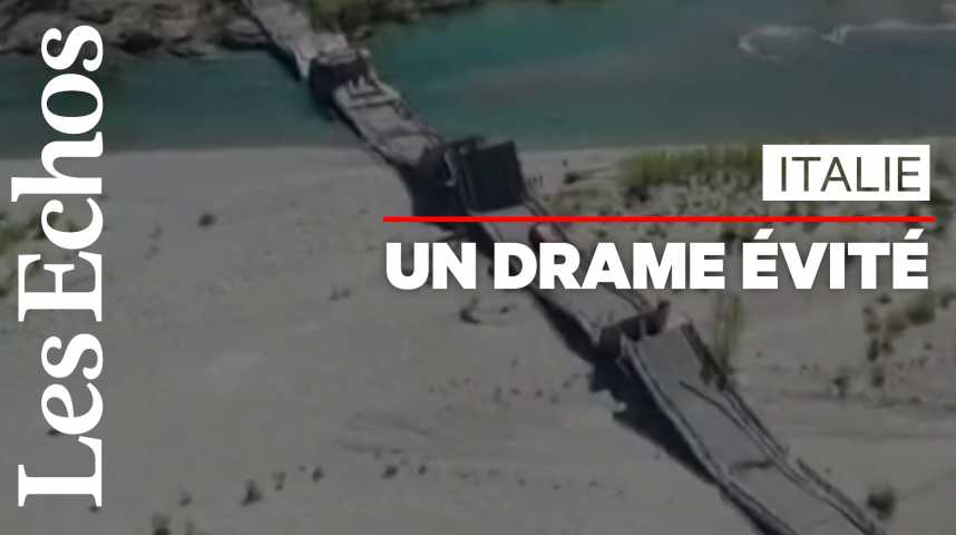 Illustration pour la vidéo Un pont s’effondre en Italie, sans faire de victime