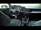 The new Audi A3 Sportback Interior Design in Turbo blue