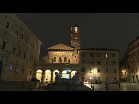 Coronavirus: Churches in Rome's Trastevere ring bells in solidarity with virus sufferers