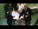 Mayoral candidate Dati votes in Paris local elections