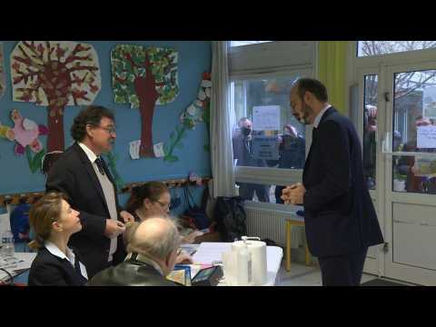 French PM Philippe votes in local elections