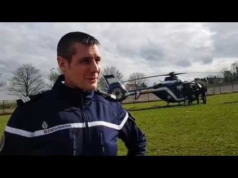 Un hélicoptère pour les contrôles des attestations