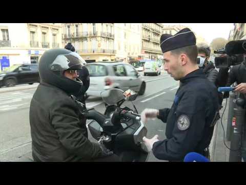 Coronavirus lockdown: French police carry out checks in Marseille