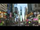 New York's Times Square left virtually empty amid coronavirus pandemic