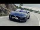 New Jaguar F-TYPE P300 Convertible in Bluefire Driving Video