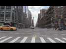 Empty streets in New York amid lockdown