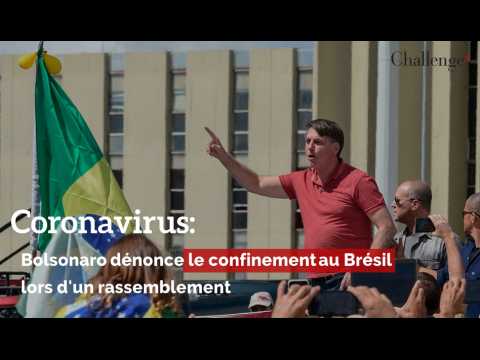 Coronavirus: Bolsonaro dénonce le confinement au Brésil lors d'un rassemblement