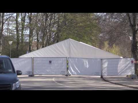 Tents set up in Copenhagen park to increase virus testing capacity