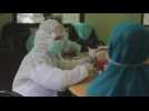 Indonesian health authorities carry out rapid COVID-19 tests in Aceh