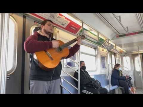 Mariachi brings music to New York subway amid Covid-19 pandemic