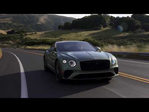 Bentley Continental GT V8 in Alpine Green Driving Video