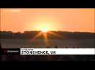 Crowds gather at Stonehenge for summer solstice sunrise