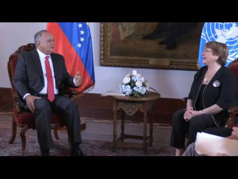 UN rights chief Bachelet meets with Venezuela's Cabello