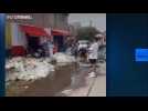 Freak hailstorm covers Mexico's Guadalajara in thick layer of ice