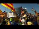 Protest at European Parliament in support of elected Catalans
