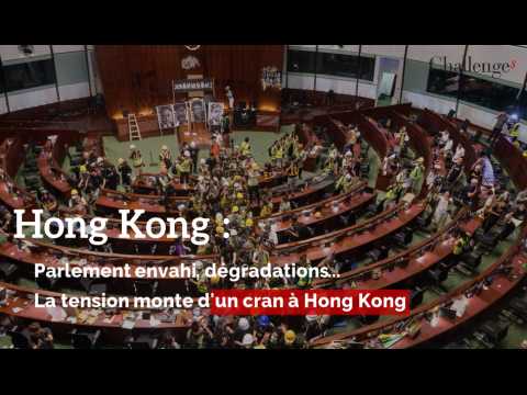 Hong Kong : Parlement envahi, dégradations... La tensions monte d'un cran à Hong Kong