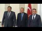 Erdogan meets with members of Bosnia's tripartite presidency in Sarajevo - Label : AFPTV - First images - Category : News