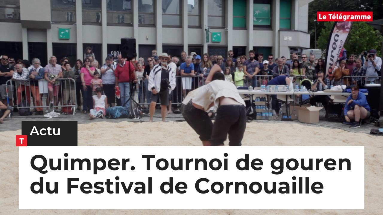 Quimper. Tournoi de gouren du Festival de Cornouaille (Le Télégramme)