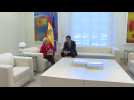 Spanish PM Pedro Sanchez meets EU's Ursula Von der Leyen in Madrid