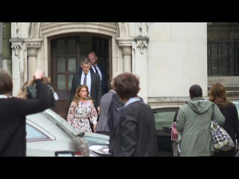 Princess Haya leaves the Royal Courts of Justice