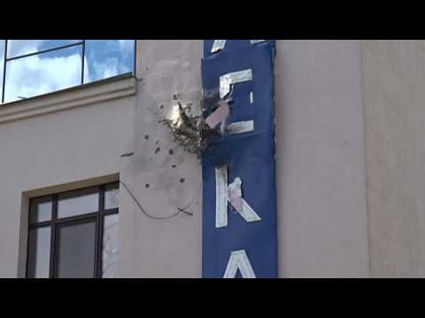 Grenade attack hits Ukraine TV channel set to air Putin documentary