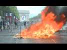Tensions on the Champs-Elys&eacute;es, occupied by "yellow vests" - Label : AFPTV - First images - Category : News