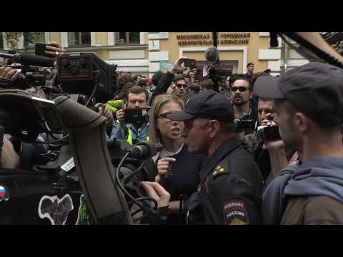 Opposition figures arrested during Moscow vote demo