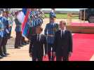 Macron and Vucic review troops on Serbia visit - Label : AFPTV - First images - Category : News
