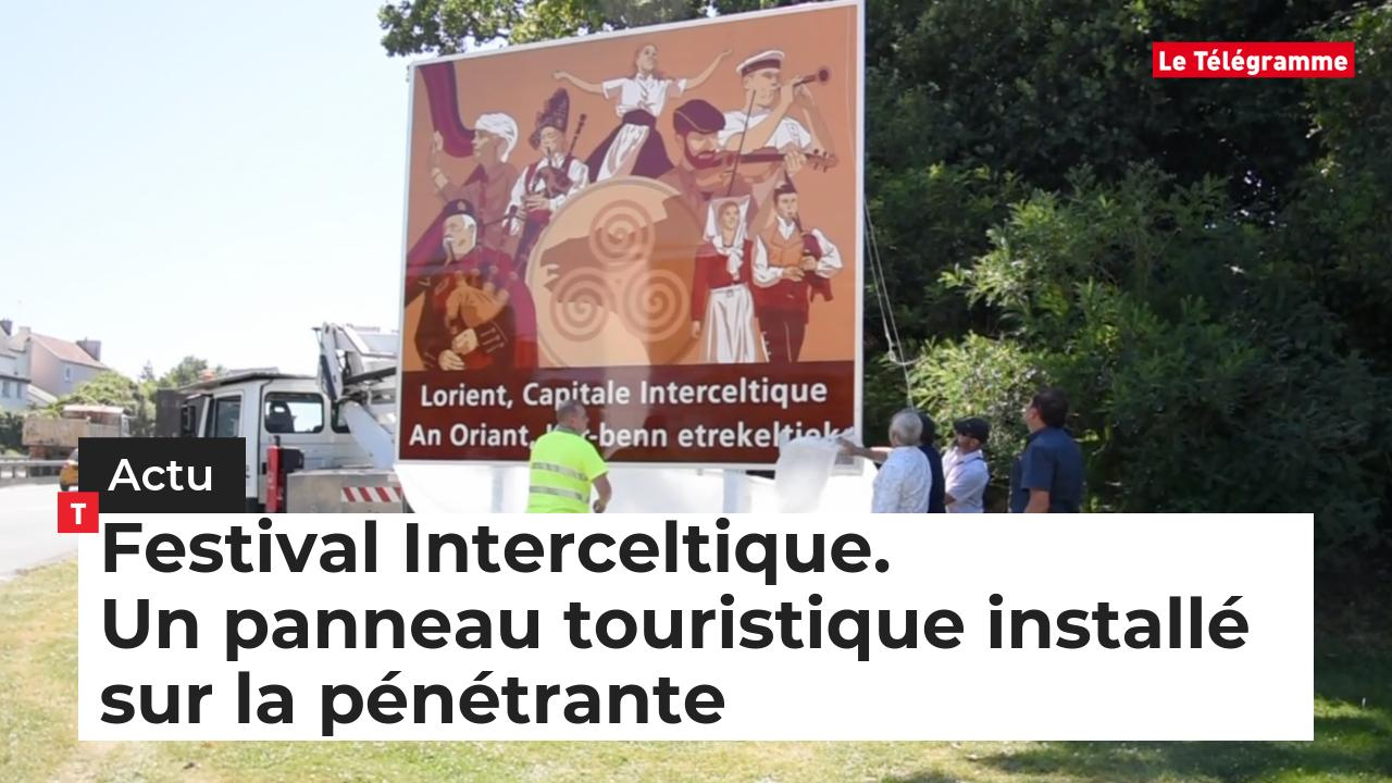Festival Interceltique. Un panneau touristique installé sur la pénétrante (Le Télégramme)