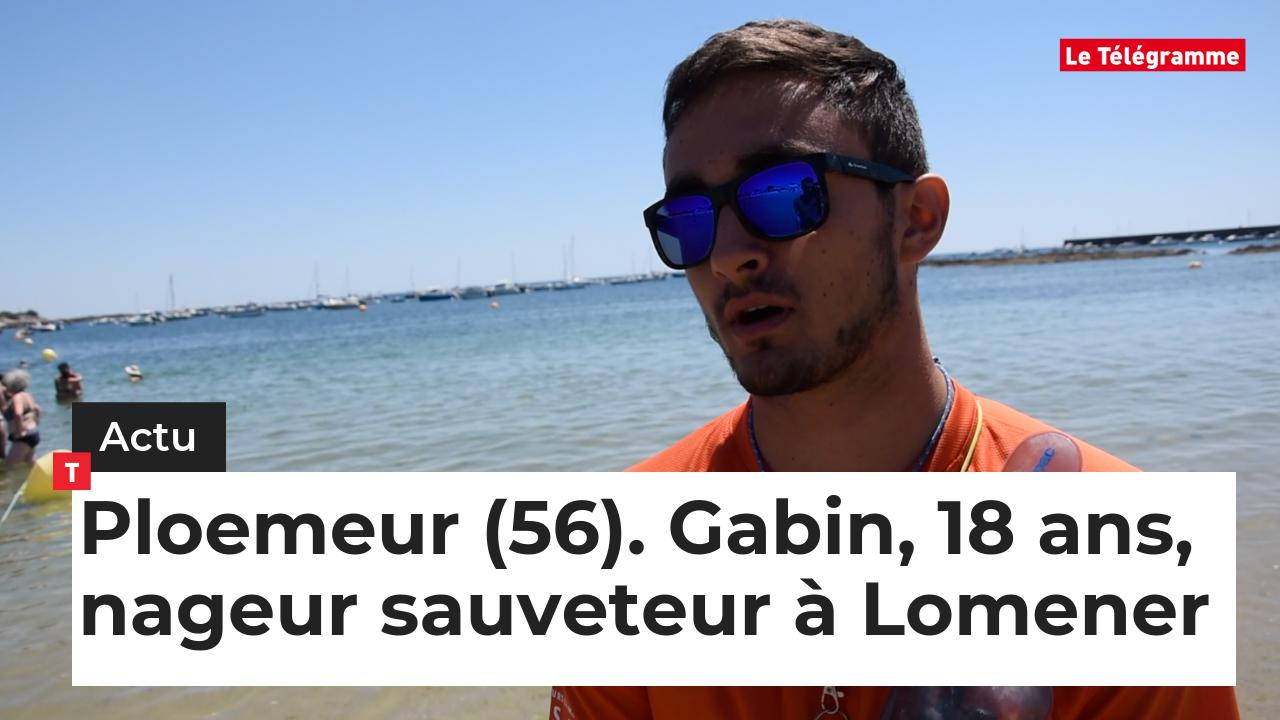 Ploemeur (56). Gabin, 18 ans, nageur sauveteur à Lomener (Le Télégramme)