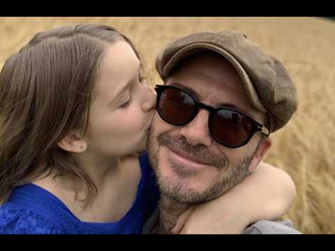 David Beckham asks daughter Harper to 'stop growing up' on 8th birthday