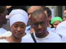 "Stop racism" yells crowd after black professor killed in France - Label : AFPTV - First images - Category : News