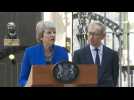 Resigning PM May says Brexit is 'immediate priority'