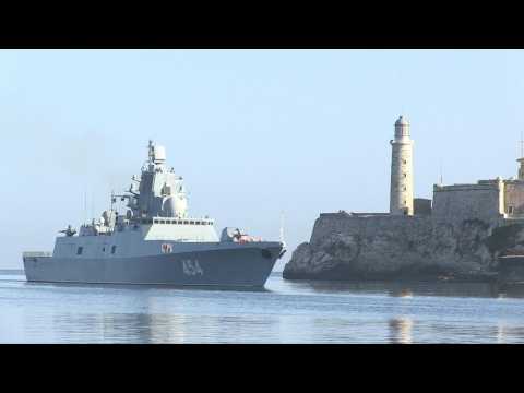 Russian navy ship arrives in Cuba in midst of tensions with US