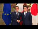 Japan's Abe welcomes France's Macron in Tokyo ahead of G20