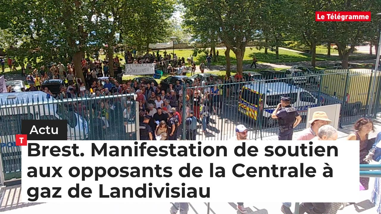 Brest. Manifestation de soutien aux opposants de la Centrale à gaz de Landivisiau (Le Télégramme)