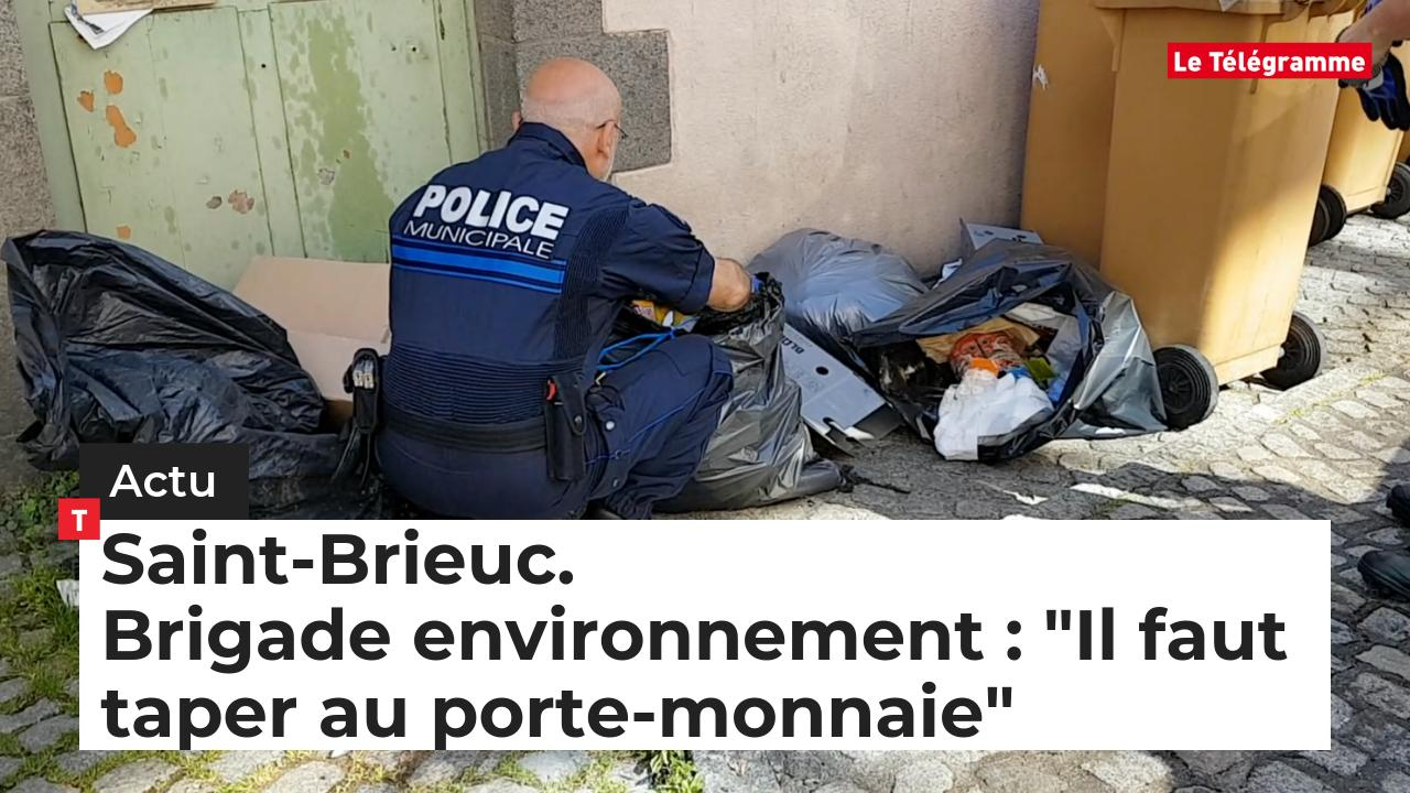 Saint-Brieuc. Brigade environnement : "Il faut taper au porte-monnaie" (Le Télégramme)